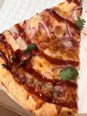 BBQ chicken pizza