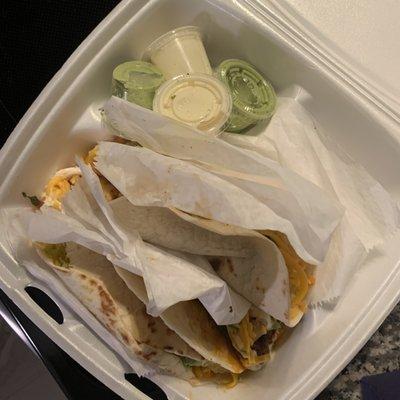 box of Taco Platter(3)(tacos Soft Or Crispy)