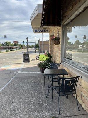 Two outdoor tables