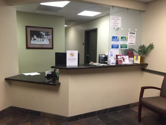 Front desk