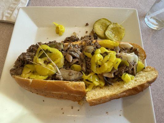 Cheese steak with everything minus sauce.