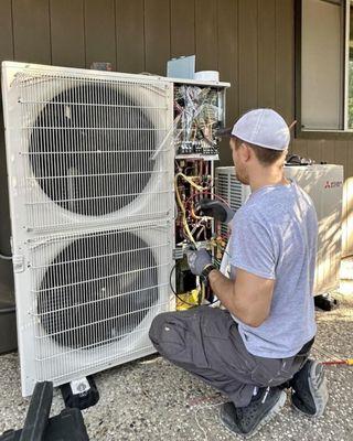 Mitsubishi installation, hvac replacement, AC replacement, furnace replacement, install hvac, San Diego, Escondido