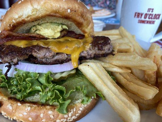 Bacon Avocado Cheeseburger