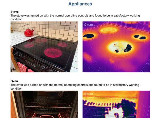 Detailed report with infrared information.