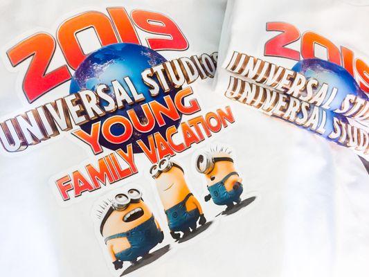 Youngs Family Universal studios vacation.