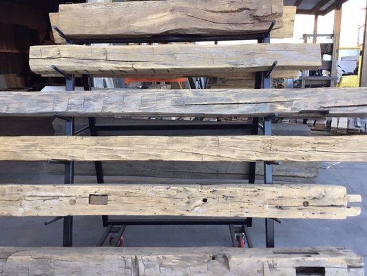 Hand Hewn Beam Mantels