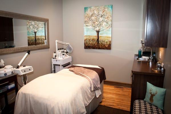 One of our 3 cozy treatment rooms