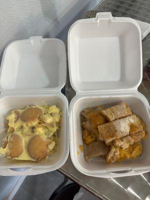 Banana Pudding and Peach Cobbler