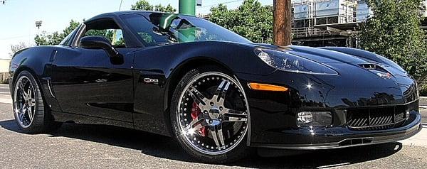 custom wheels for a z-06 corvette. we have almost 1000 pictures of cars/trucks on our web site. www.northerntire-wheel.com