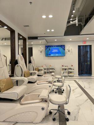 Pedicure area