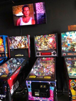 Pinball machines. John McClane approves.