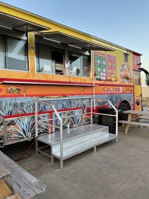 Food truck- I'm still too short with the step podium.