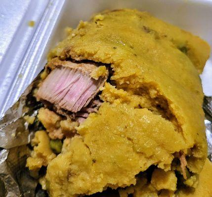 Pork tamal - huge and flavorful - lots of meat!