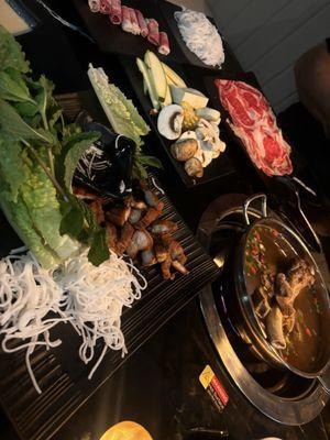 Umami beef hot pot special