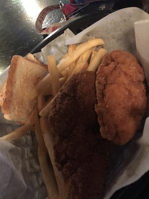 Chicken Strip basket- $7.75