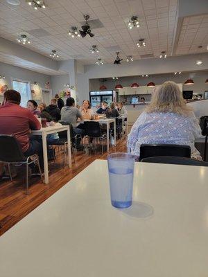 Interior of restaurant