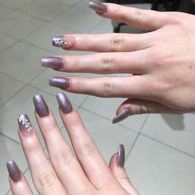 Coffin shaped nails