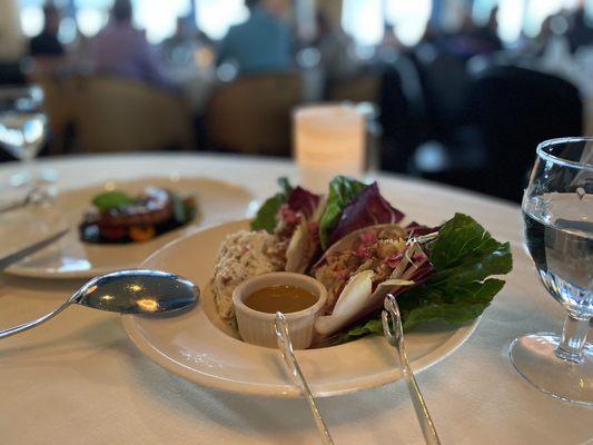 dungeness crab lettuce wraps