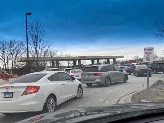 Costco is packed