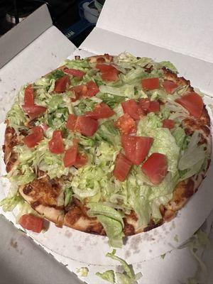 Taco pizza. Small.