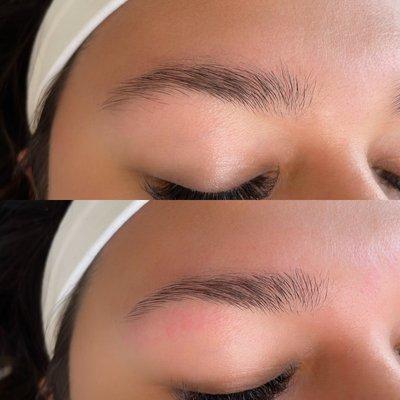 Before & After Brow Wax