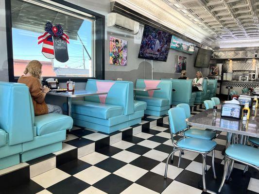 Retro diner interior