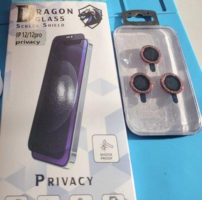 I phone screen protector & privacy shields