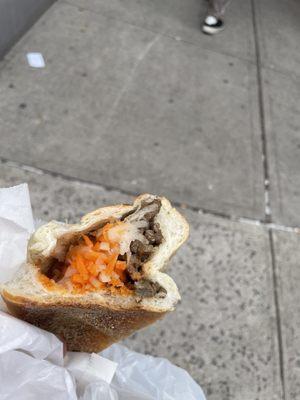 Beef banh mi