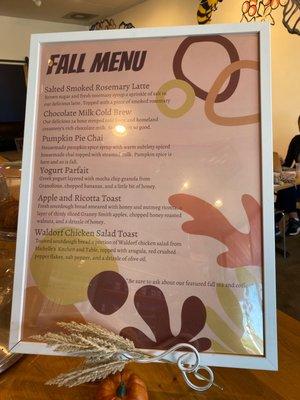 fall 21 menu