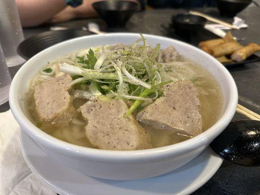 Combination Chicken Vermicelli soup