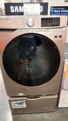 Checkin didn't work only dryer post  cuz of spotty data.... The hot new color is Samsung's pink champagne Home Depot Cottonwd AZ  5 20 22