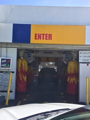 New upgraded carwash equipment.