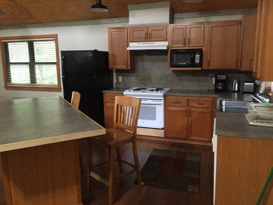 Cabin kitchen area