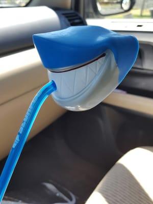 Shark week straw!