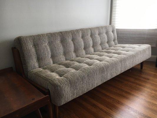 1940s reupholstered sofabed