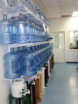 Inside the Store you'll find plenty of water bottles and dispensers.