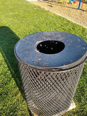 Even when trash cans are not overflowing, which is often, there are still flies everywhere.  There is also a serious ant problem.