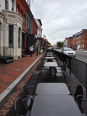 Expanded M Street seating is now open!