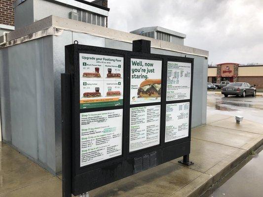 They even have a drive thru! This is the menu as of 2/24/18.