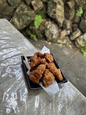 CHICKEN KARAAGE: Battered Fried Chicken (was soggy like it was microwaved) | $6.45