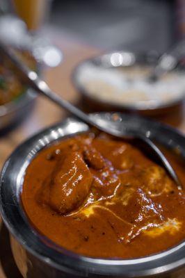 Murgh Makhani aka Butter Chicken ($17) comes w/ basmati rice