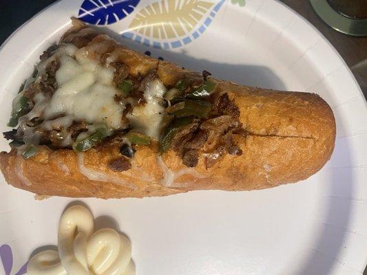 Cheesesteak- dry as heck