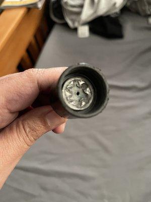 what was used to strip this wheel lock key?