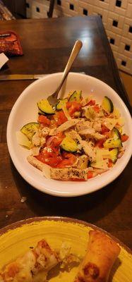 Sicilian salad with chicken