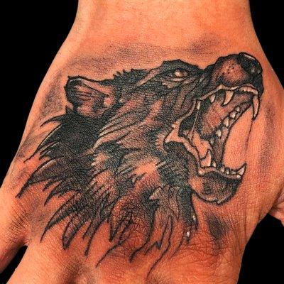 Done by our artist Mark #WestCoastTattooParlor #TattooShopNearMe #beartattoo