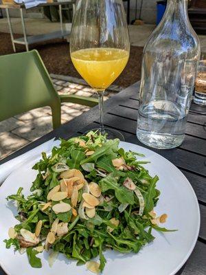 Arugula salad with mimosa