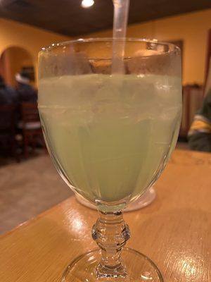 What is this color?  It doesn't even taste like a Margarita.