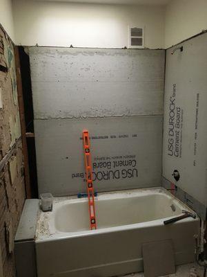 Tub installation