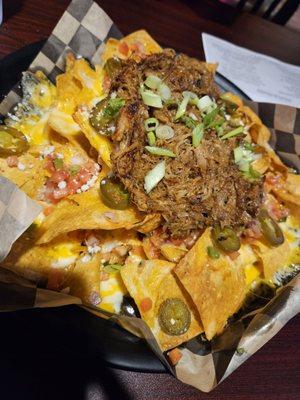 Pulled pork nachos