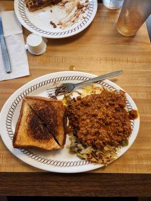 Bacon melt, with loaded hash browns